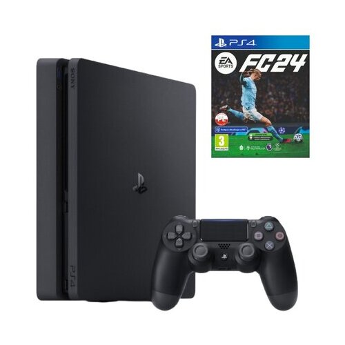 Konsola SONY PlayStation 4 Slim 500GB + EA SPORTS FC 24 Gra PS4 (Kompatybilna z PS5)